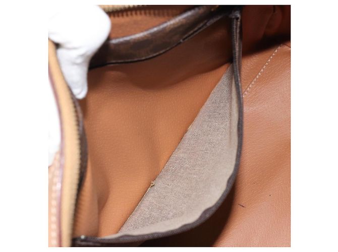 Céline Borsa a mano in tela Macadam CELINE in pelle PVC marrone e oro Auth 170409 D'oro - vista 11