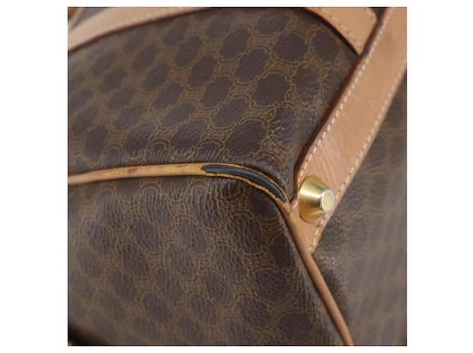 Céline Borsa a mano in tela Macadam CELINE in pelle PVC marrone e oro Auth 170409 D'oro - vista 14