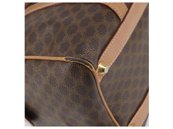 Céline Borsa a mano in tela Macadam CELINE in pelle PVC marrone e oro Auth 170409 D'oro - vista 16