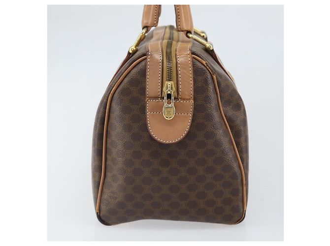 Céline Borsa a mano in tela Macadam CELINE in pelle PVC marrone e oro Auth 170409 D'oro - vista 3