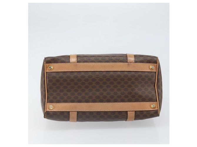 Céline Borsa a mano in tela Macadam CELINE in pelle PVC marrone e oro Auth 170409 D'oro - vista 5