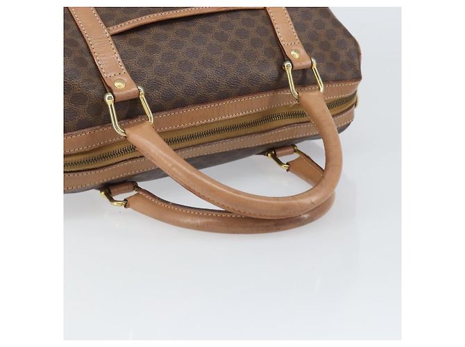 Céline Borsa a mano in tela Macadam CELINE in pelle PVC marrone e oro Auth 170409 D'oro - vista 7