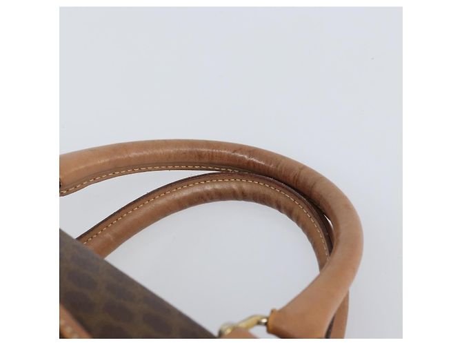 Céline Borsa a mano in tela Macadam CELINE in pelle PVC marrone e oro Auth 170409 D'oro - vista 8