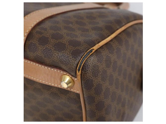 Céline Borsa a mano in tela Macadam CELINE in pelle PVC marrone e oro Auth 170409 D'oro - vista 9
