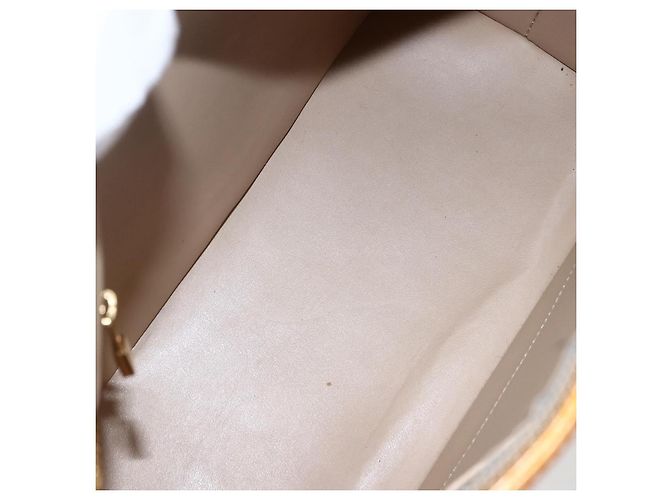 LOUIS VUITTON Borsa a Mano Houston Monogram Vernis Gialla M91121 LV Auth ka2056 Giallo - vista 11