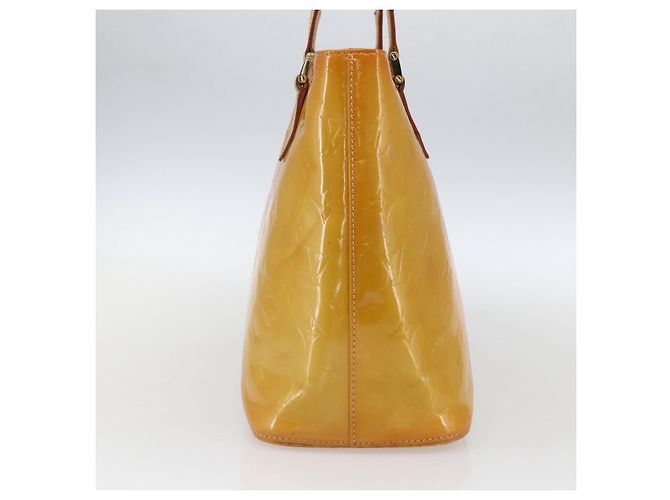 LOUIS VUITTON Borsa a Mano Houston Monogram Vernis Gialla M91121 LV Auth ka2056 Giallo - vista 3