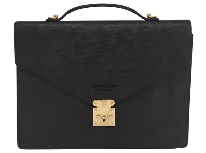 LOUIS VUITTON Epi Porta Documenti a Tracolla Briefcase Nera M54462 Auth ka2157 Nero - vista 13