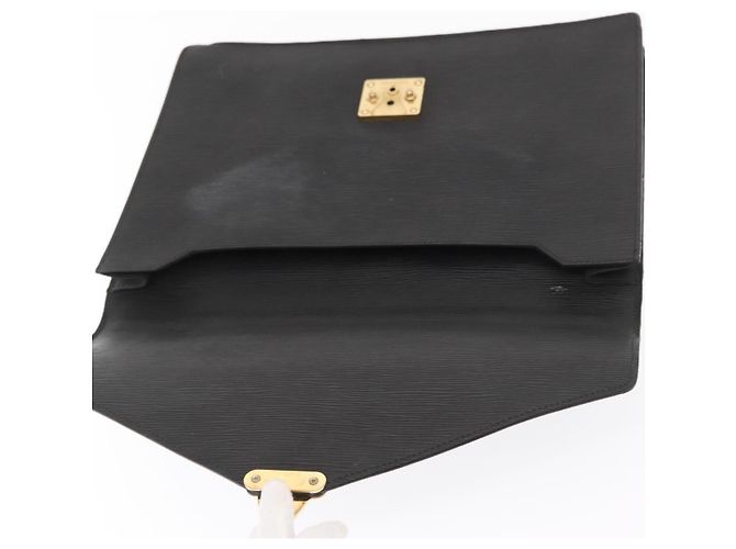 LOUIS VUITTON Epi Porta Documenti a Tracolla Briefcase Nera M54462 Auth ka2157 Nero - vista 19