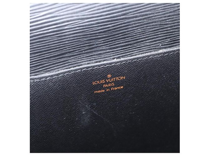 LOUIS VUITTON Epi Porta Documenti a Tracolla Briefcase Nera M54462 Auth ka2157 Nero - vista 20