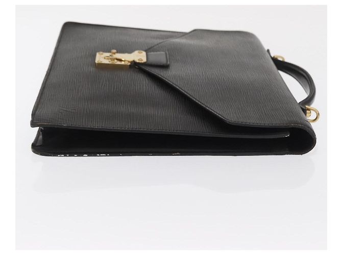LOUIS VUITTON Epi Porta Documenti a Tracolla Briefcase Nera M54462 Auth ka2157 Nero - vista 3