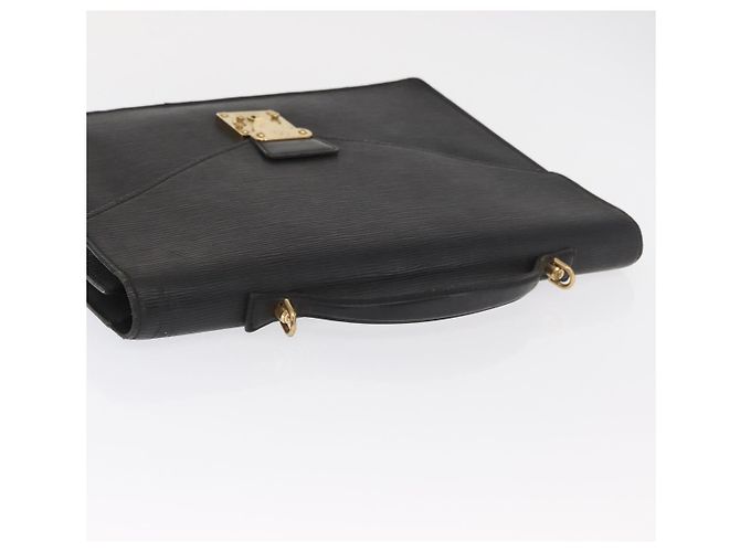 LOUIS VUITTON Epi Porta Documenti a Tracolla Briefcase Nera M54462 Auth ka2157 Nero - vista 6
