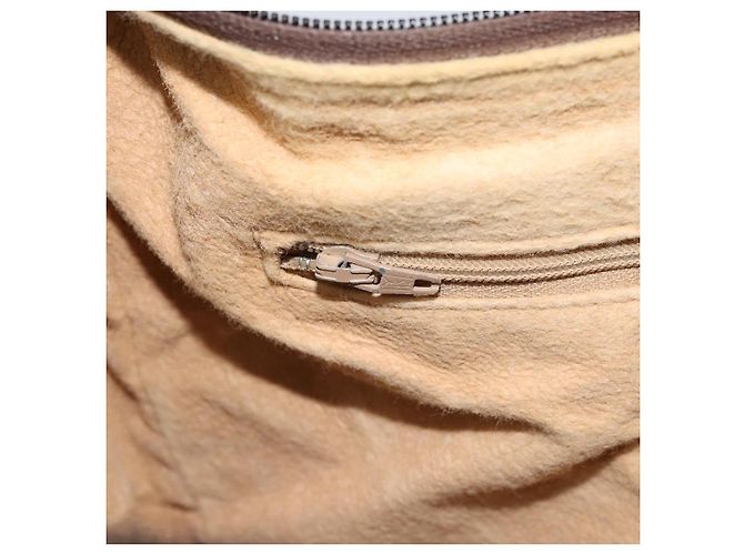 Borsa a Spalla GUCCI GG Supreme Web Sherry Line PVC Beige Rosso Auth 170320 - vista 21