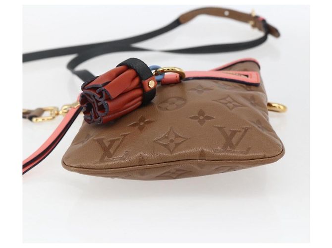 LOUIS VUITTON Borsa Piatta Monogram Empreinte Marrone M40369 LV Auth 170001SAM - vista 5