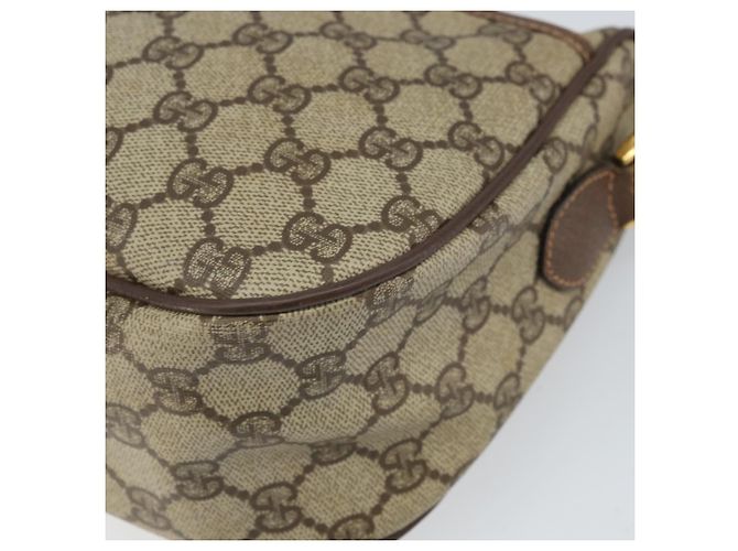 Borsa Sherry Line GG Supreme Web di GUCCI in PVC beige e oro 89 02 077 Auth ka2041 D'oro - vista 9