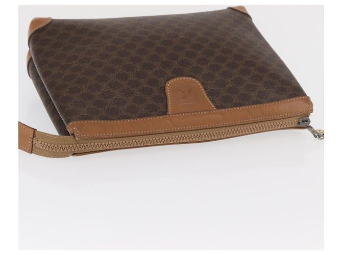 Céline Clutch in tela Macadam CELINE in pelle PVC marrone oro Auth 170341 D'oro - vista 5