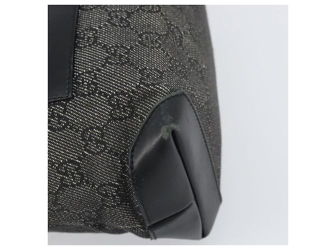 GUCCI GG Canvas Tote Bag Schwarz Silber 28893 Auth 170369 - Ansicht 14