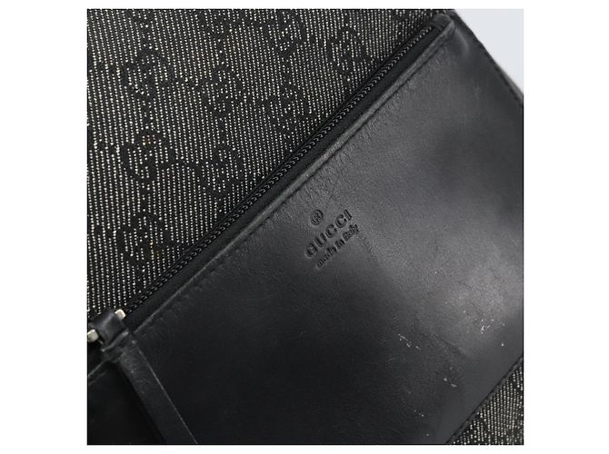 GUCCI GG Canvas Tote Bag Schwarz Silber 28893 Auth 170369 - Ansicht 17