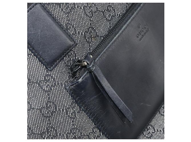 GUCCI GG Canvas Tote Bag Schwarz Silber 28893 Auth 170369 - Ansicht 23