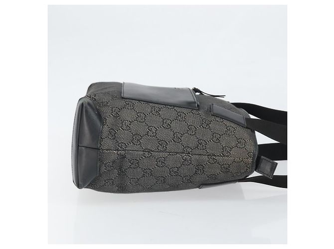 GUCCI GG Canvas Tote Bag Schwarz Silber 28893 Auth 170369 - Ansicht 3