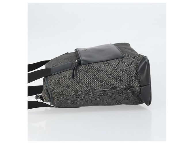 GUCCI GG Canvas Tote Bag Schwarz Silber 28893 Auth 170369 - Ansicht 4