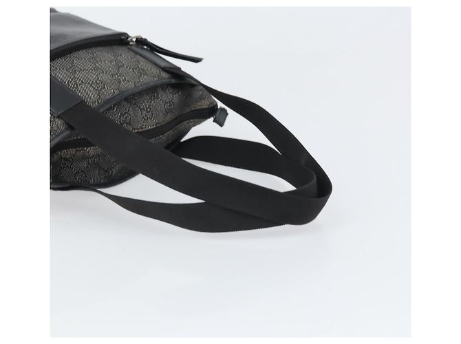 GUCCI GG Canvas Tote Bag Schwarz Silber 28893 Auth 170369 - Ansicht 7