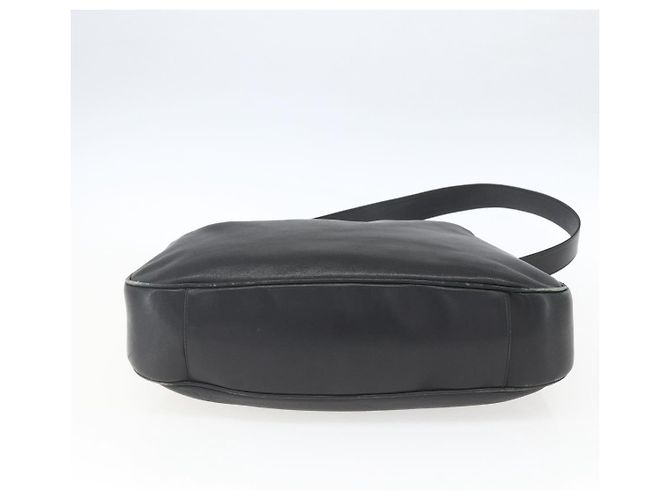 Borsa a Spalla in Pelle Gucci Bamboo 2way Nera Oro 001 1577 Auth 167922 Nero D'oro - vista 5