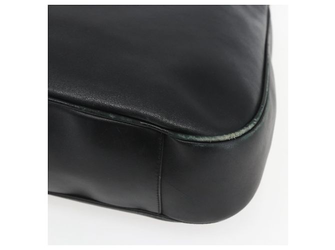 Borsa a Spalla in Pelle Gucci Bamboo 2way Nera Oro 001 1577 Auth 167922 Nero D'oro - vista 9