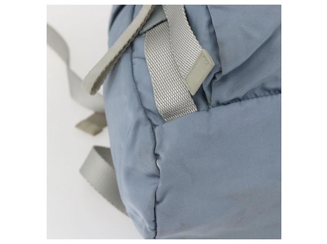 PRADA Backpack Nylon Light Blue Silver Auth 165621 Silvery - view 17