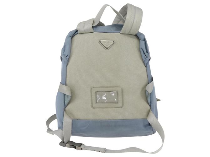 PRADA Backpack Nylon Light Blue Silver Auth 165621 Silvery - view 2