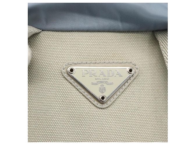 PRADA Backpack Nylon Light Blue Silver Auth 165621 Silvery - view 20