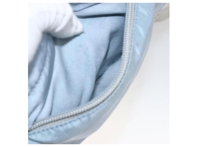 PRADA Backpack Nylon Light Blue Silver Auth 165621 Silvery - view 24