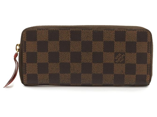 Runder Langer Geldbeutel Clemence Damier Louis Vuitton Fuschia Damier ebene - Ansicht 2