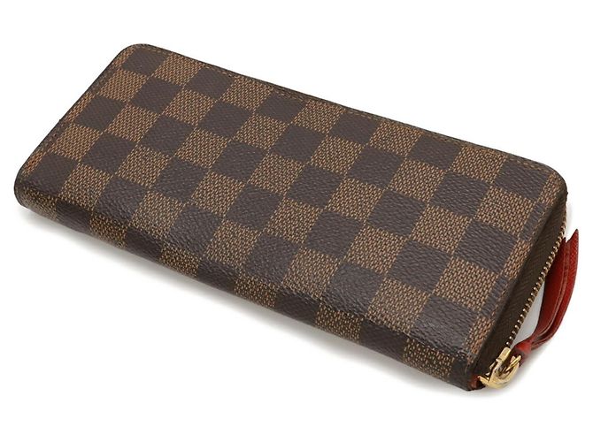Runder Langer Geldbeutel Clemence Damier Louis Vuitton Fuschia Damier ebene - Ansicht 3