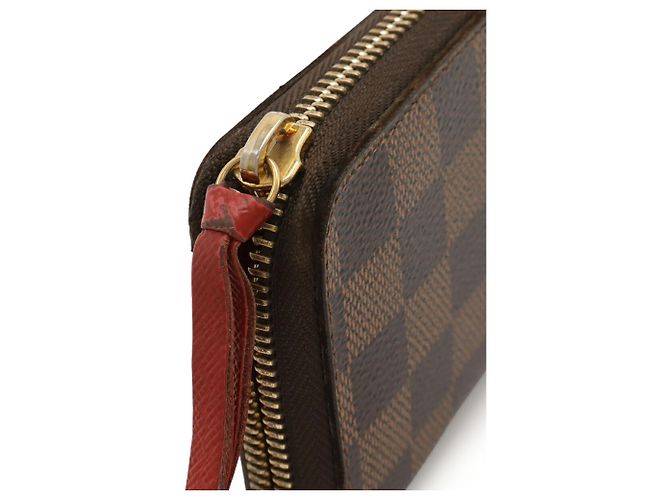 Runder Langer Geldbeutel Clemence Damier Louis Vuitton Fuschia Damier ebene - Ansicht 5