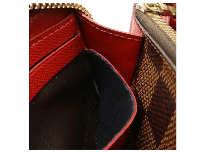 Runder Langer Geldbeutel Clemence Damier Louis Vuitton Fuschia Damier ebene - Ansicht 7