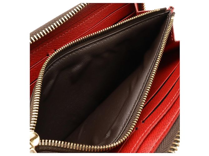 Runder Langer Geldbeutel Clemence Damier Louis Vuitton Fuschia Damier ebene - Ansicht 8