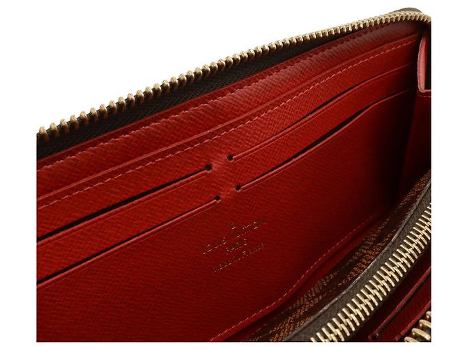 Runder Langer Geldbeutel Clemence Damier Louis Vuitton Fuschia Damier ebene - Ansicht 9