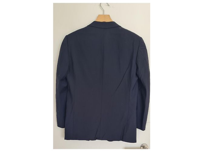 Fendi Navy Blue Wool Suit Jacket - view 2