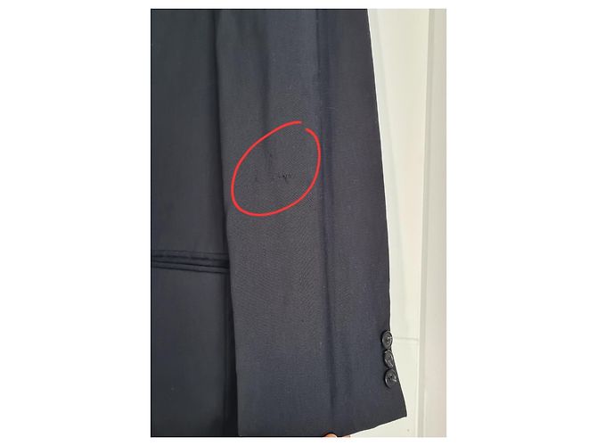 Fendi Navy Blue Wool Suit Jacket - view 8