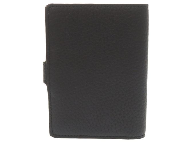 Billetera bi-fold de cuero Taurillon Noir Louis Vuitton Negro - vista 3