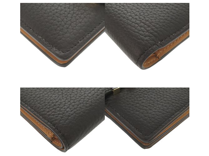 Billetera bi-fold de cuero Taurillon Noir Louis Vuitton Negro - vista 4