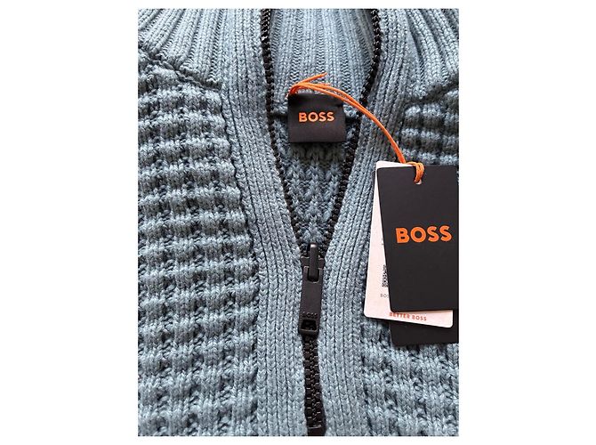 Hugo Boss BOSS knitted pullover with zip closure - view 3