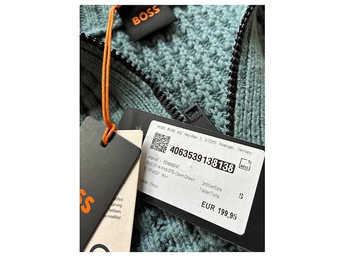 Hugo Boss BOSS knitted pullover with zip closure - view 9