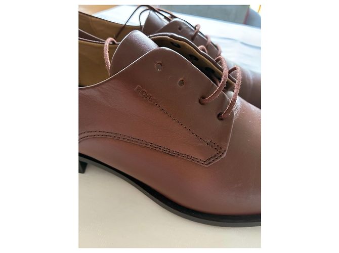 Hugo Boss Scarpe Oxford in pelle marrone BOSS - vista 12