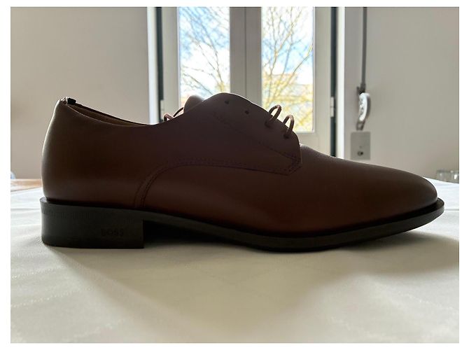 Hugo Boss Scarpe Oxford in pelle marrone BOSS - vista 15