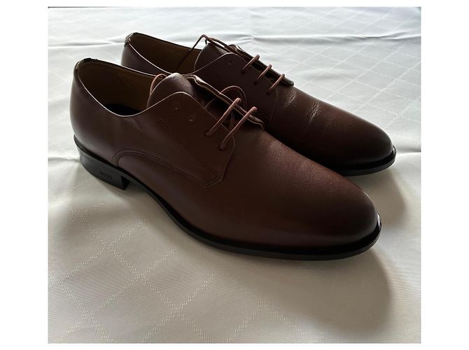 Hugo Boss Scarpe Oxford in pelle marrone BOSS - vista 17