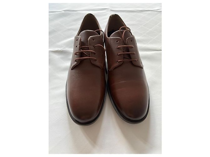 Hugo Boss Scarpe Oxford in pelle marrone BOSS - vista 8