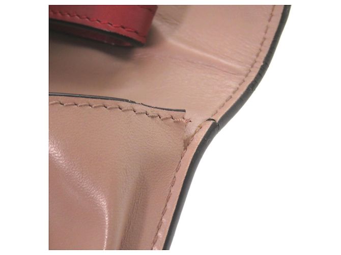 Bulgari Billetera Bifold de Cuero Serpenti de Bvlgari Rosa Roja - vista 6