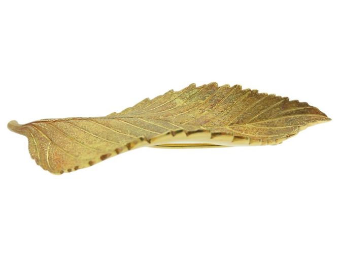 Tiffany & Co Broche Tiffany Leaf em Ouro Amarelo 18K Dourado - vista 3
