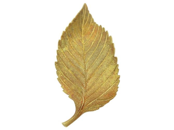 Tiffany & Co Broche Tiffany Leaf em Ouro Amarelo 18K Dourado - vista 7